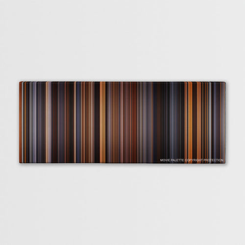 The English Patient color palette canvas print: thousands of thin vertical stripes of color