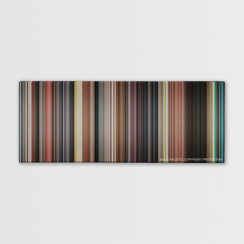 The Great Gatsby color palette canvas print: thousands of thin vertical stripes of color