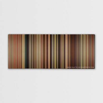 The Help color palette canvas print: thousands of thin vertical stripes of color