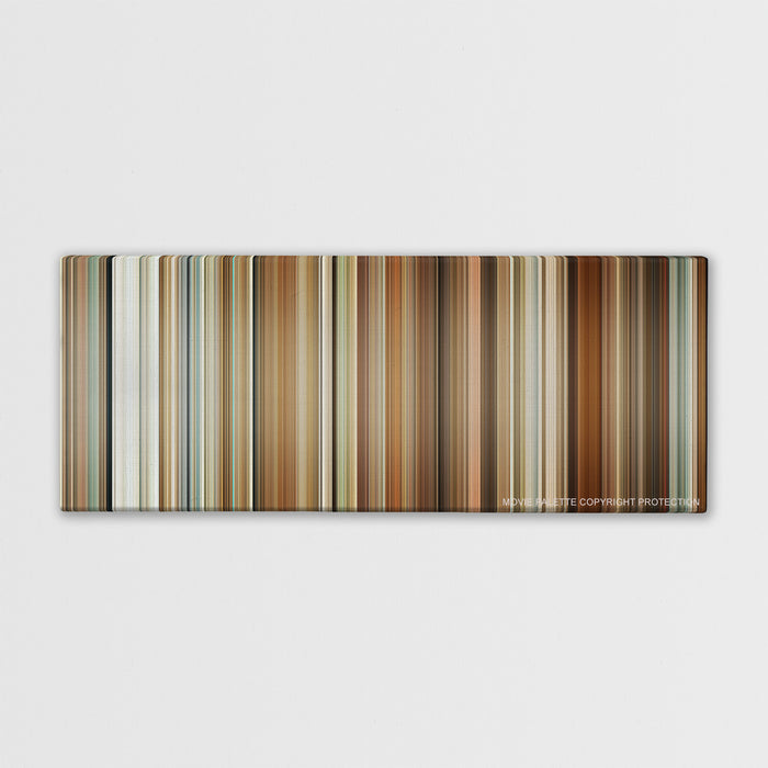 The Holiday color palette canvas print: thousands of thin vertical stripes of color