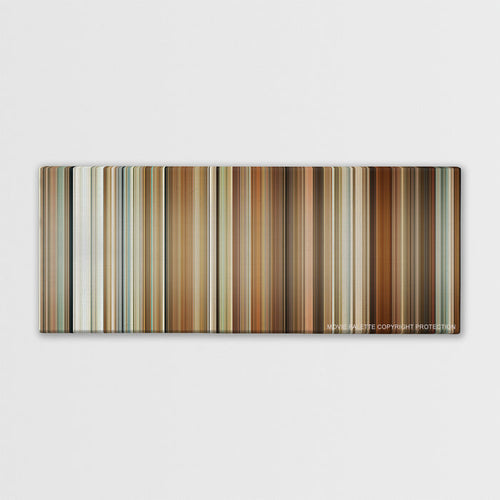 The Holiday color palette canvas print: thousands of thin vertical stripes of color