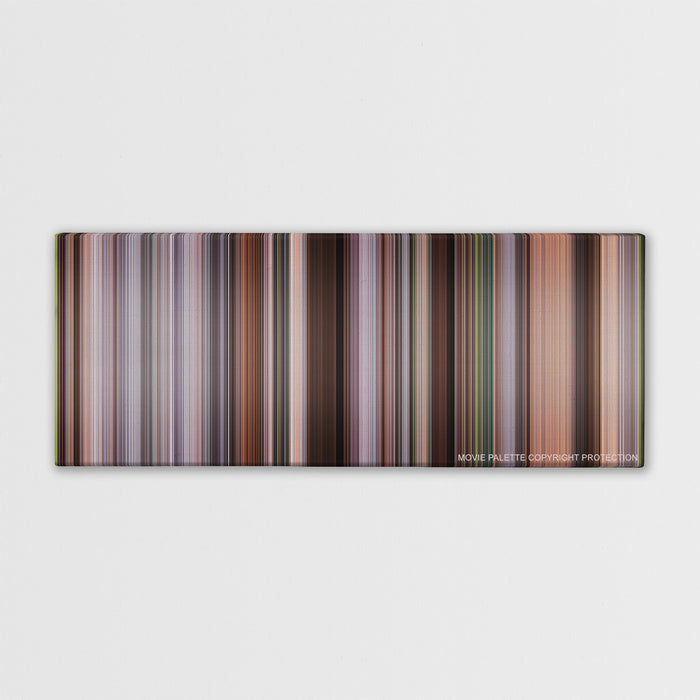 The Intern color palette canvas print: thousands of thin vertical stripes of color
