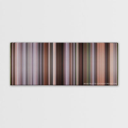 The Intern color palette canvas print: thousands of thin vertical stripes of color