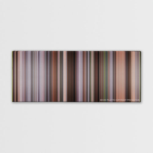 The Intern color palette canvas print: thousands of thin vertical stripes of color