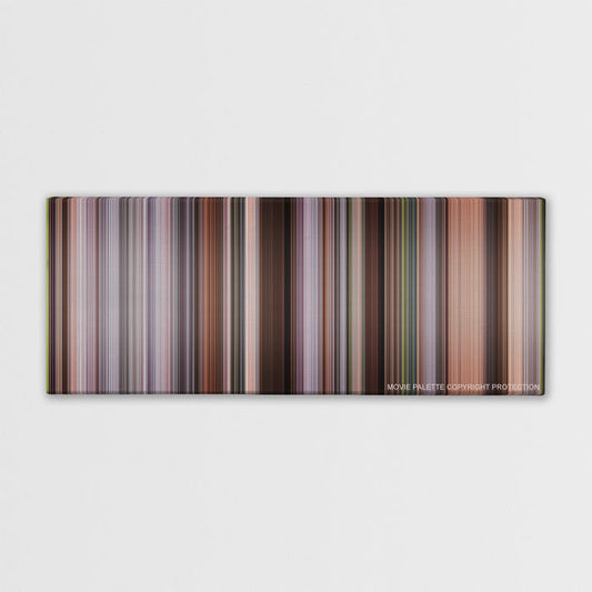 The Intern color palette canvas print: thousands of thin vertical stripes of color