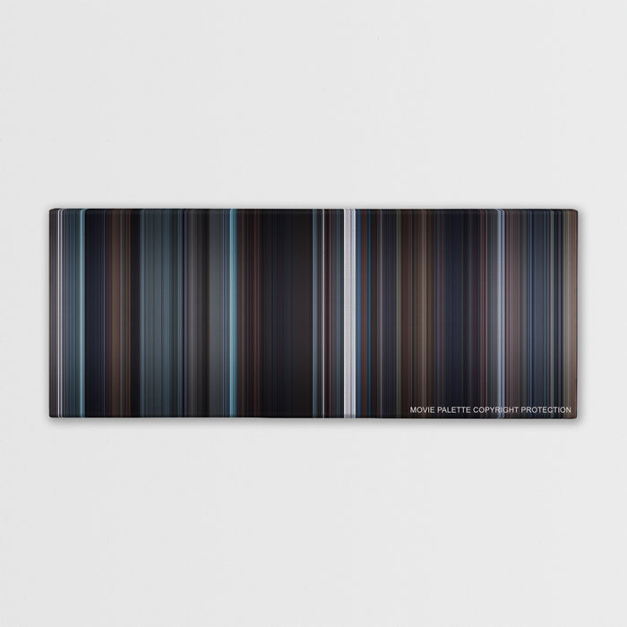 The King's Speech color palette canvas print: thousands of thin vertical stripes of color