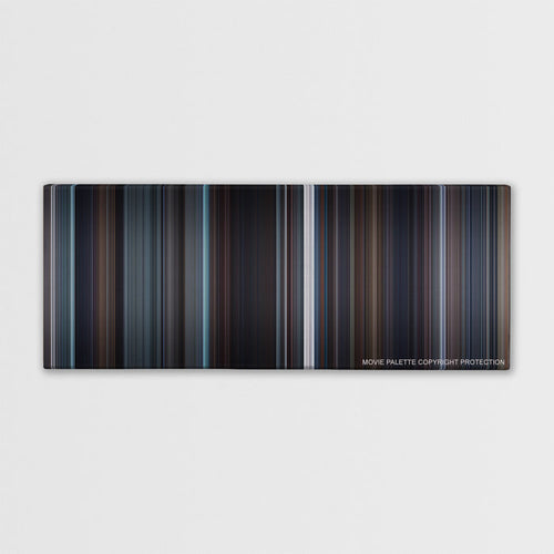 The King's Speech color palette canvas print: thousands of thin vertical stripes of color