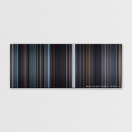 The King's Speech color palette canvas print: thousands of thin vertical stripes of color