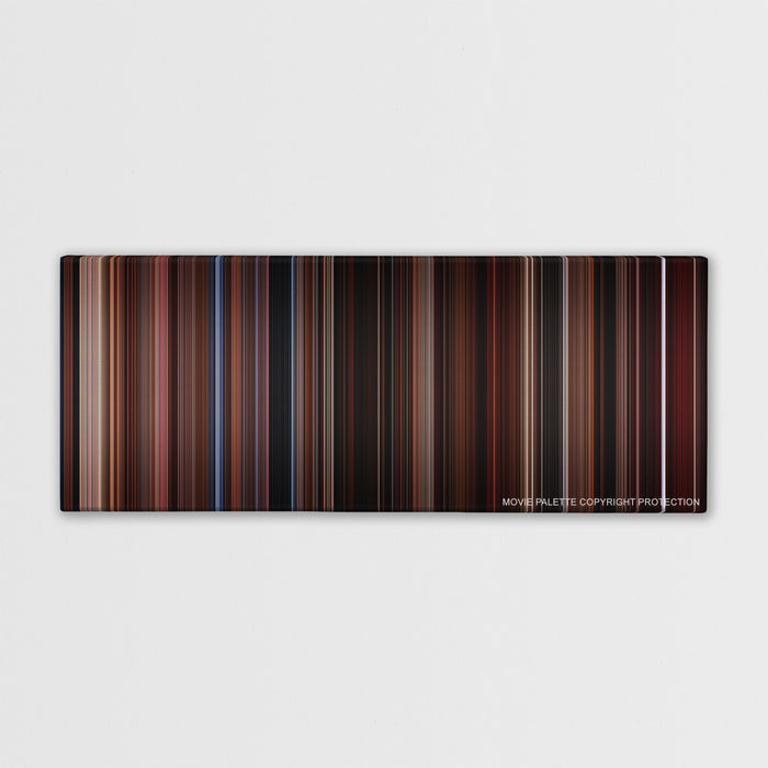 The Lost Boys color palette canvas print: thousands of thin vertical stripes of color