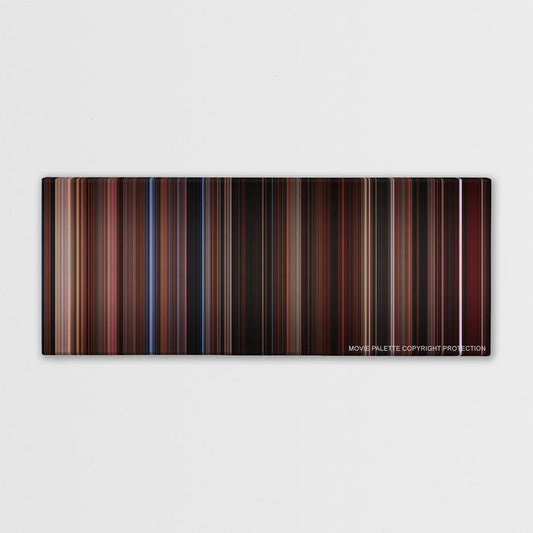 The Lost Boys color palette canvas print: thousands of thin vertical stripes of color
