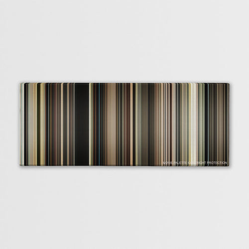 The Master movie barcode canvas print, the whole film as stripes of color