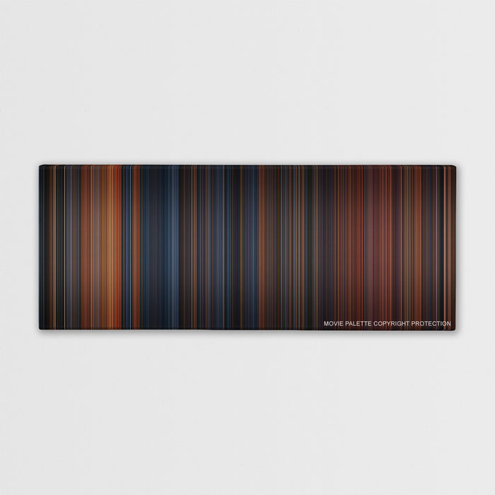The Polar Express color palette canvas print: thousands of thin vertical stripes of color