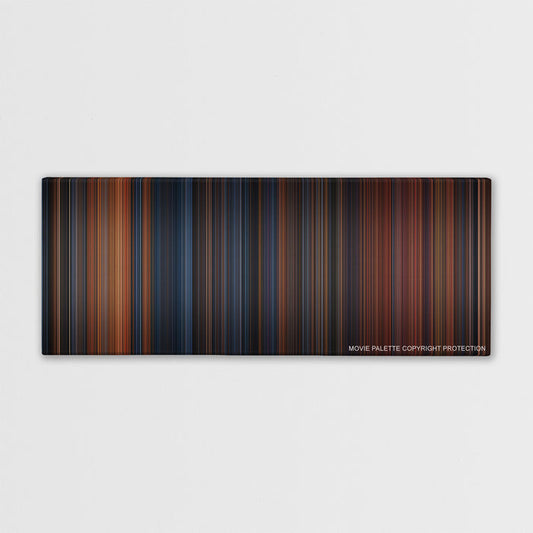 The Polar Express color palette canvas print: thousands of thin vertical stripes of color