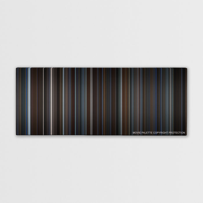 The Prestige color palette canvas print: thousands of thin vertical stripes of color