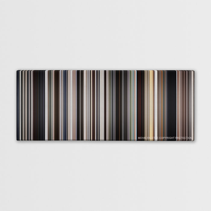There Will Be Blood color palette canvas print: thousands of thin vertical stripes of color