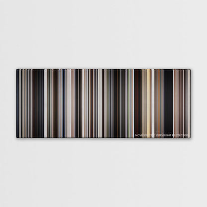 There Will Be Blood color palette canvas print: thousands of thin vertical stripes of color