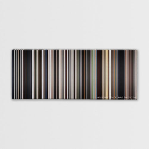 There Will Be Blood color palette canvas print: thousands of thin vertical stripes of color