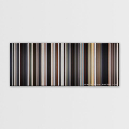 There Will Be Blood color palette canvas print: thousands of thin vertical stripes of color