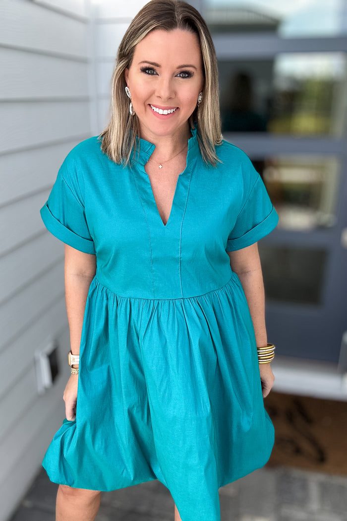THML: Miss Duval Teal Dress