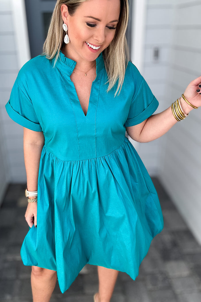 THML: Miss Duval Teal Dress