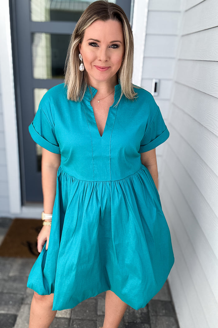 THML: Miss Duval Teal Dress