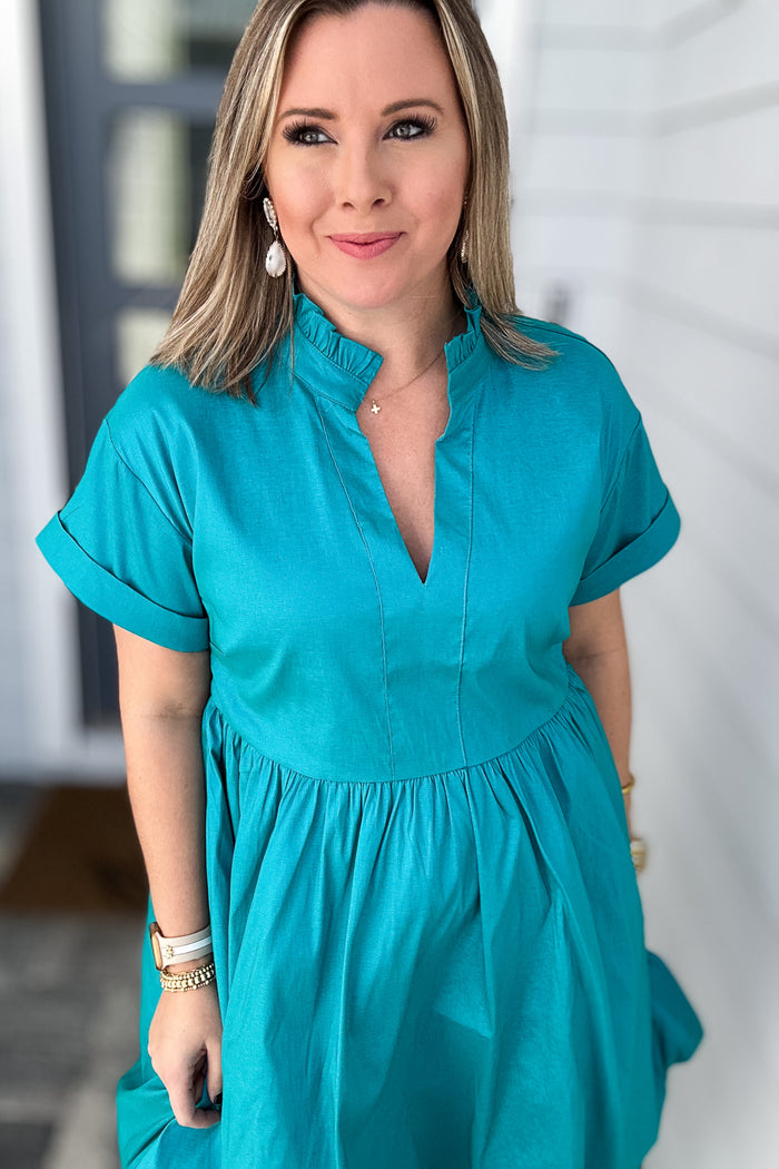 THML: Miss Duval Teal Dress
