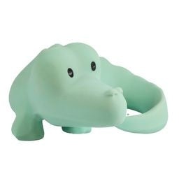 Tikiri Toys Crocodile - Natural Rubber Teether, Rattle & Bath Toy