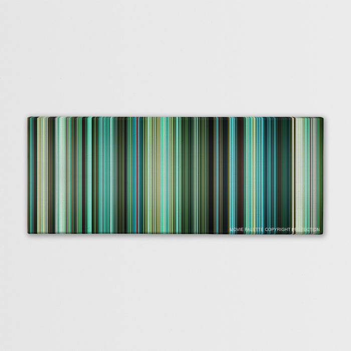 Venom color palette canvas print: thousands of thin vertical stripes of color