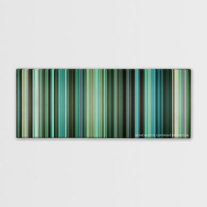 Venom color palette canvas print: thousands of thin vertical stripes of color