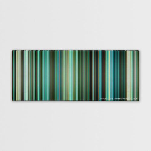 Venom color palette canvas print: thousands of thin vertical stripes of color
