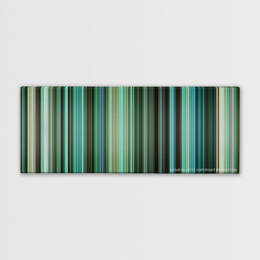 Venom color palette canvas print: thousands of thin vertical stripes of color