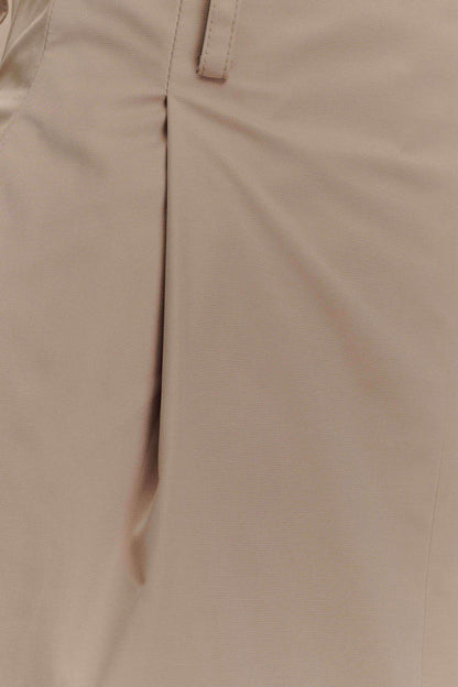 Vera Twill Split Front Midi Skirt - Camel