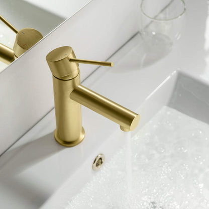 Verona Single Handle Bathroom Vanity Sink Faucet with Pop Up Drain - CBF-1010