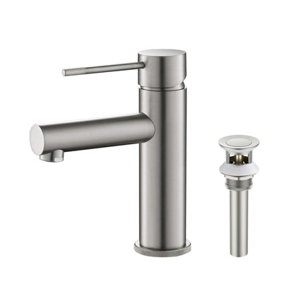 Verona Single Handle Bathroom Vanity Sink Faucet with Pop Up Drain - CBF-1010