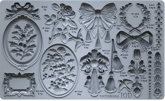Victoriana - 6x10 Mould - Iron Orchid Designs