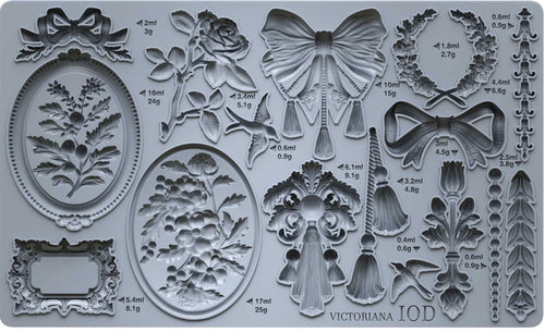Victoriana - 6x10 Mould - Iron Orchid Designs