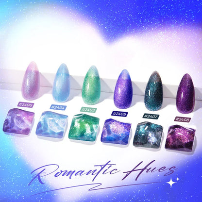 Violet Sparkle Gel Polish Set MODELONES #violet sparkle