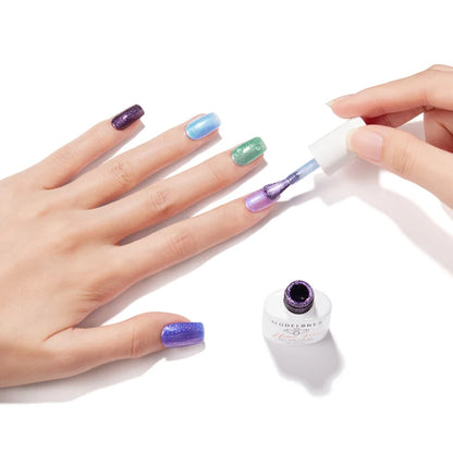 Violet Sparkle Gel Polish Set MODELONES #violet sparkle