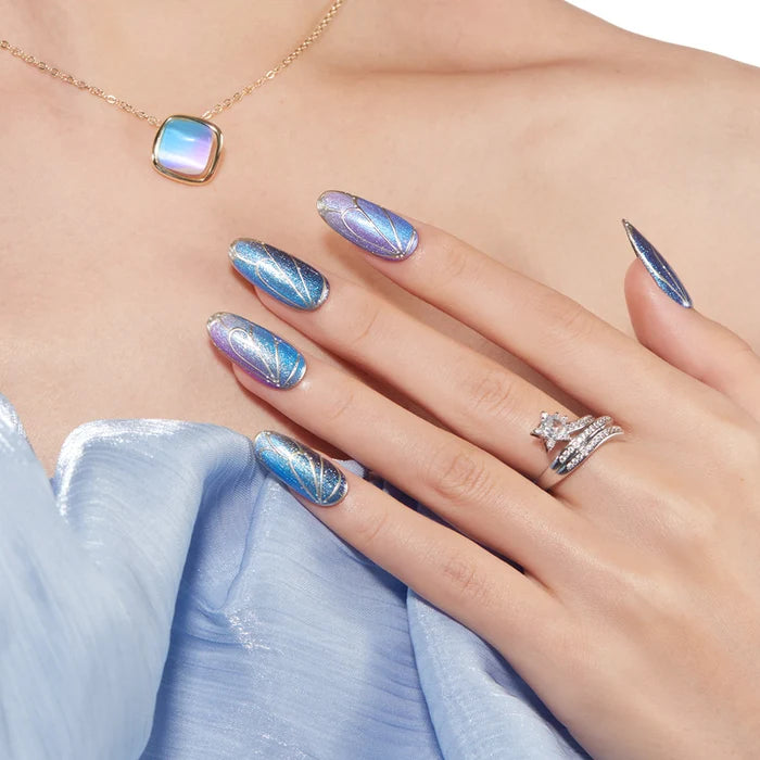 Violet Sparkle Gel Polish Set MODELONES #violet sparkle