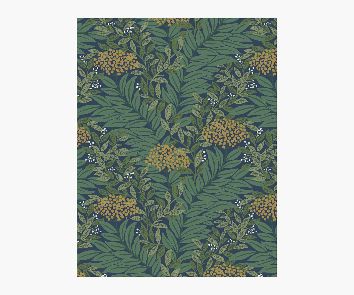 Highgrove Wallpaper Sample - Navy