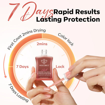 Nail Ridge Filler Strengthener Nail Care MODELONES #warm-pink