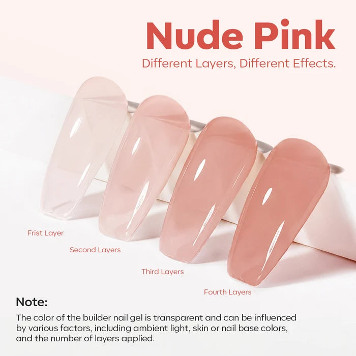 Nail Ridge Filler Strengthener Nail Care MODELONES #warm-pink