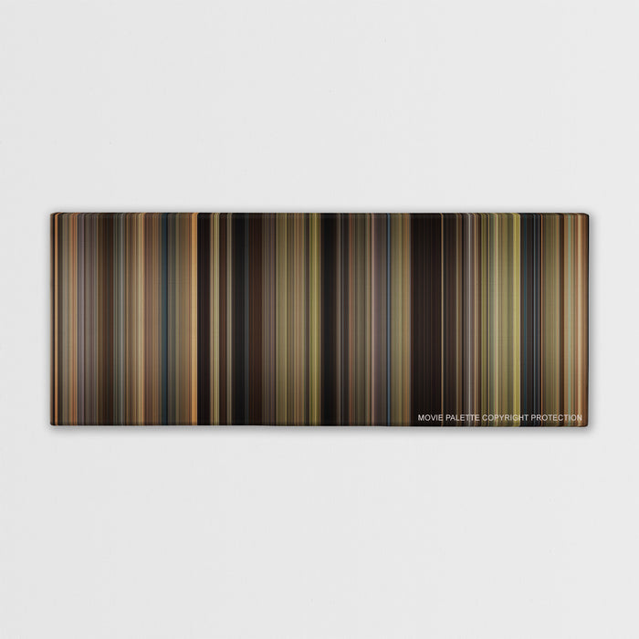 We Bought a Zoo color palette canvas print: thousands of thin vertical stripes of color