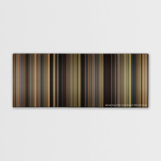 We Bought a Zoo color palette canvas print: thousands of thin vertical stripes of color
