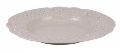 White Pierced Floral Dinnerware