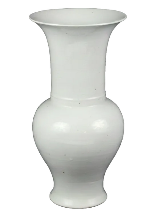 White Porcelain Trumpet Vase