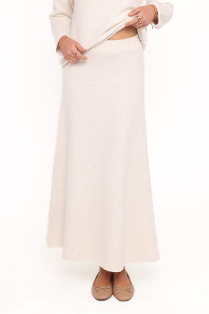 Petal and Pup USA BOTTOMS Willis Knitted Skirt - Cream
