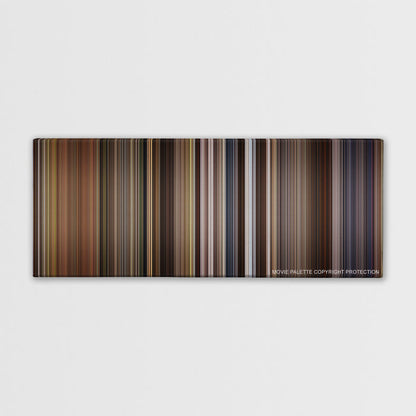 Willow color palette canvas print: thousands of thin vertical stripes of color