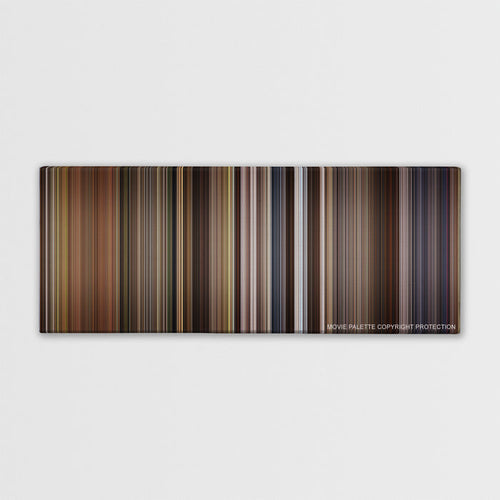 Willow color palette canvas print: thousands of thin vertical stripes of color