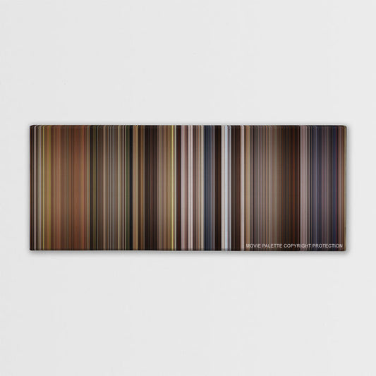 Willow color palette canvas print: thousands of thin vertical stripes of color